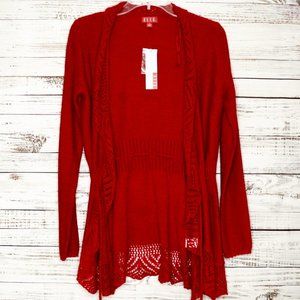 SOLD - Elle Belted Cardigan Knit Sweater